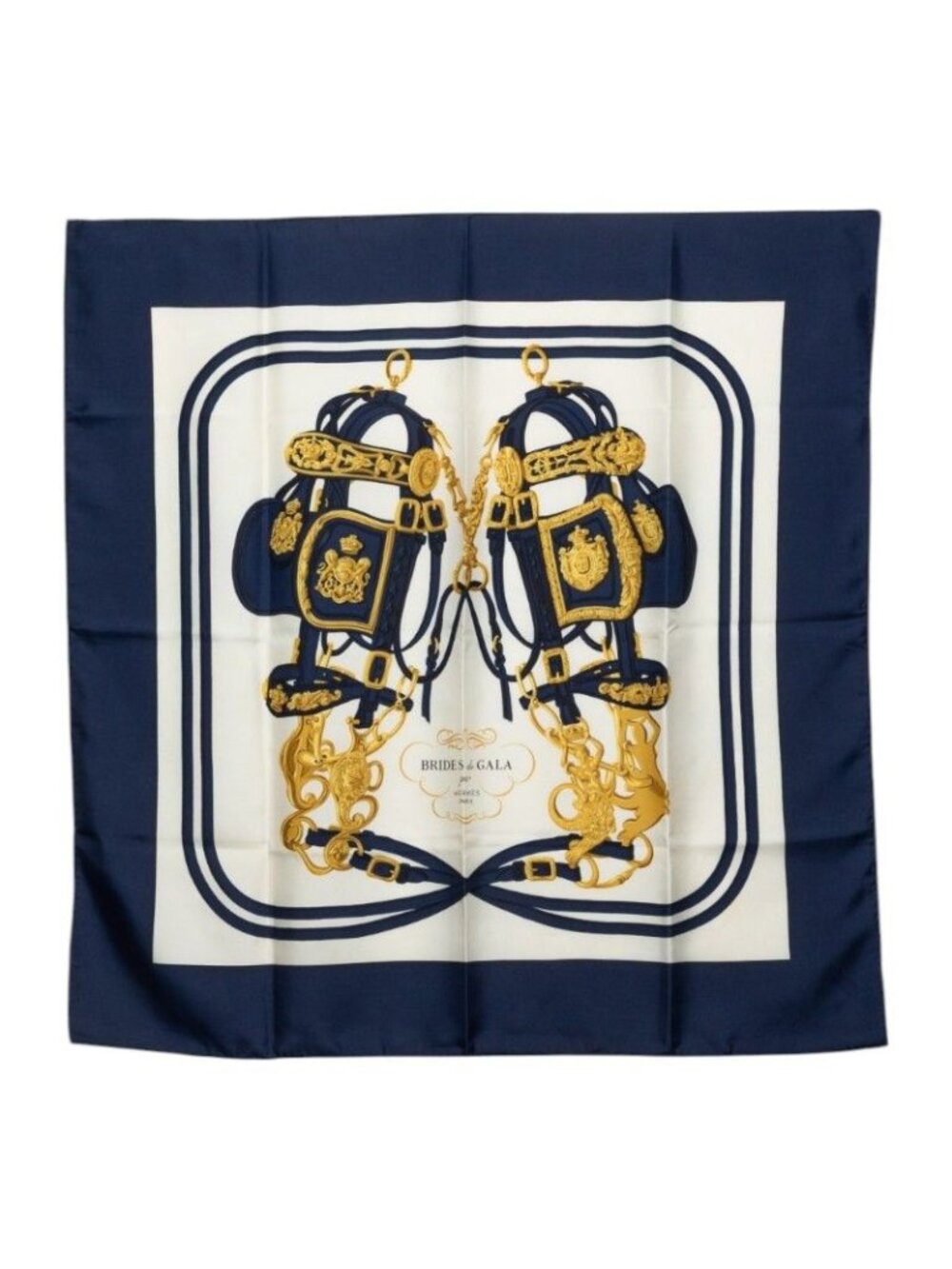 Hermes Carre 90 Brides de Gala Scarf Large Multicolor Silk